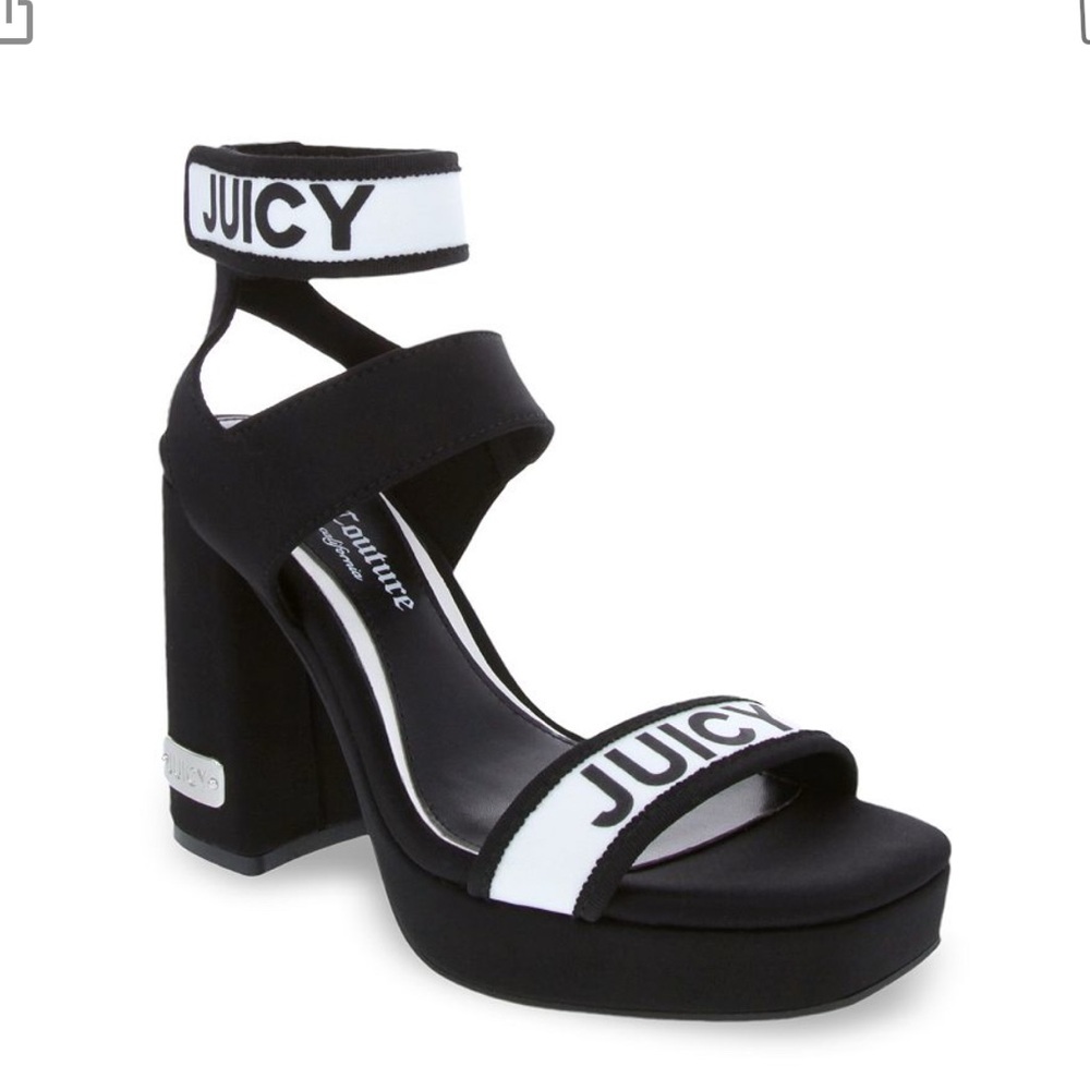 NWB Juicy Couture Women's Glisten Platform High Heel Dress Sandals - Picture 1 of 3